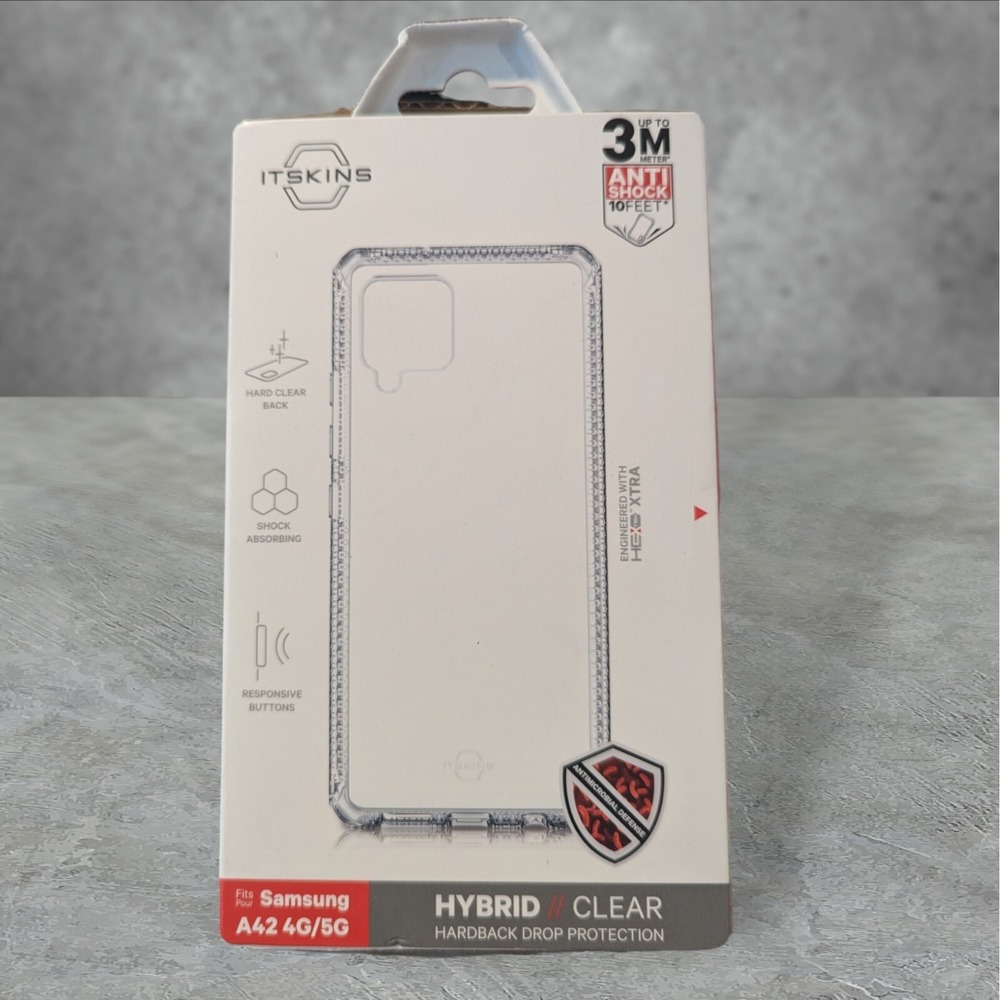 Y6. Itskins Hybrid Case for Samsung Galaxy A42 4G/5G Clear - See Description